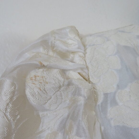 Dream Sister Jane Size Medium Jacquard Wrap Dress Ivory - Picture 7 of 10